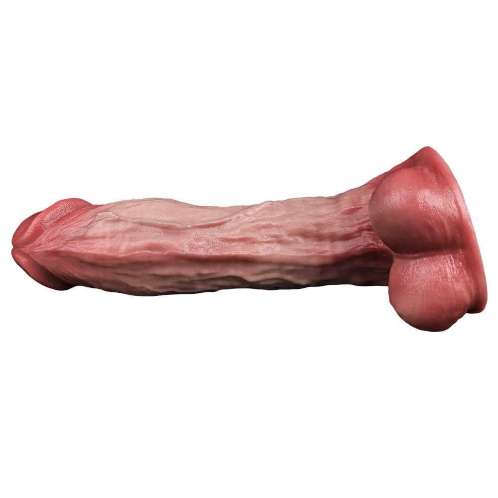 22.9 cm Realistic Veiny Silicone Dual Density Dildo