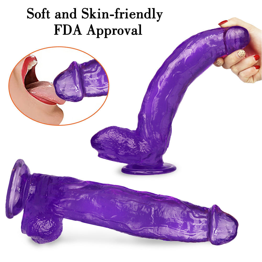 30 cm Big Thick Purple Jelly Dildo
