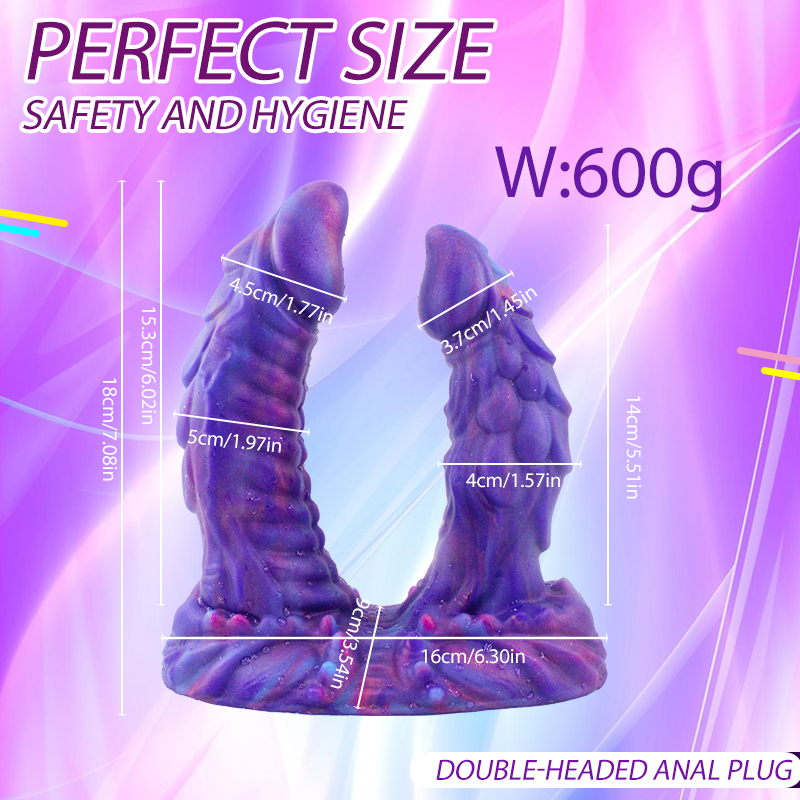 17.8 cm Monster Fantasy Double Penetration Dildo