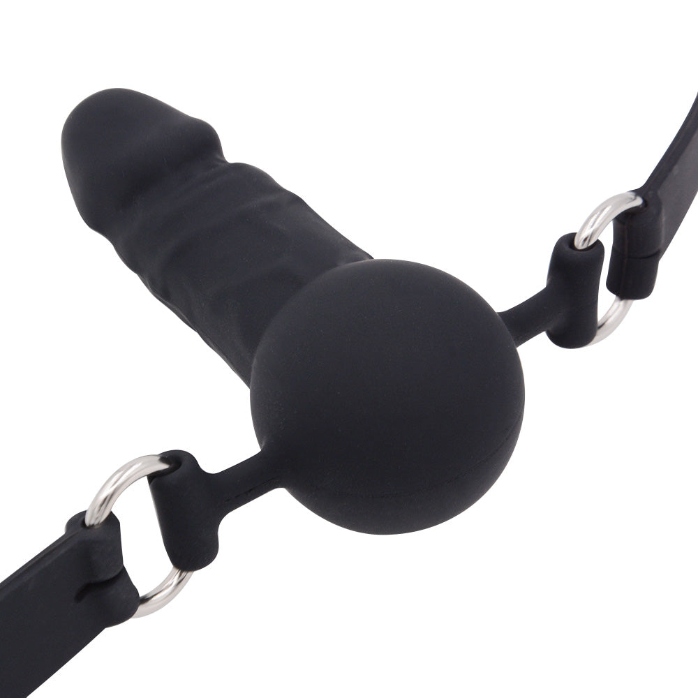 BDSM Femdom Strap-On Dildo Gag