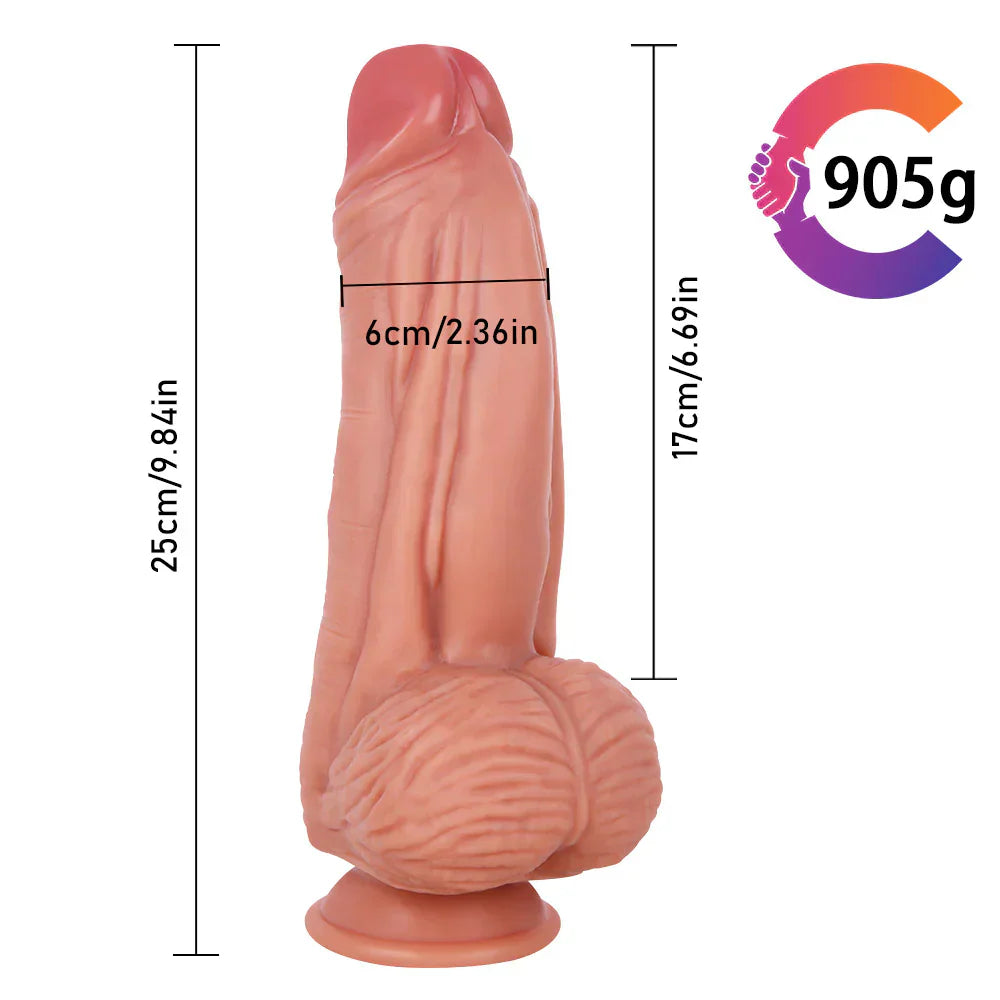 25 cm Thick Big Realistic Strap On Dildo