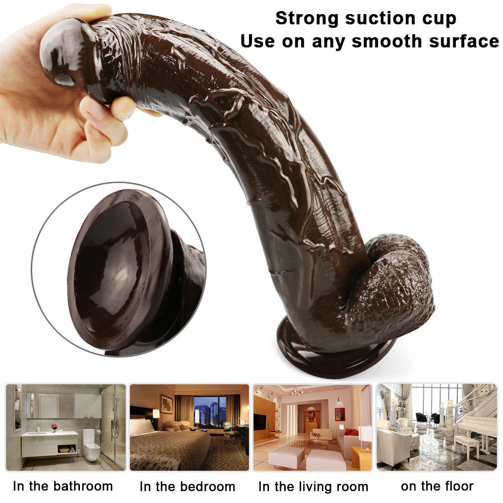 Long Brown Realistic 30.5 cm Dildo