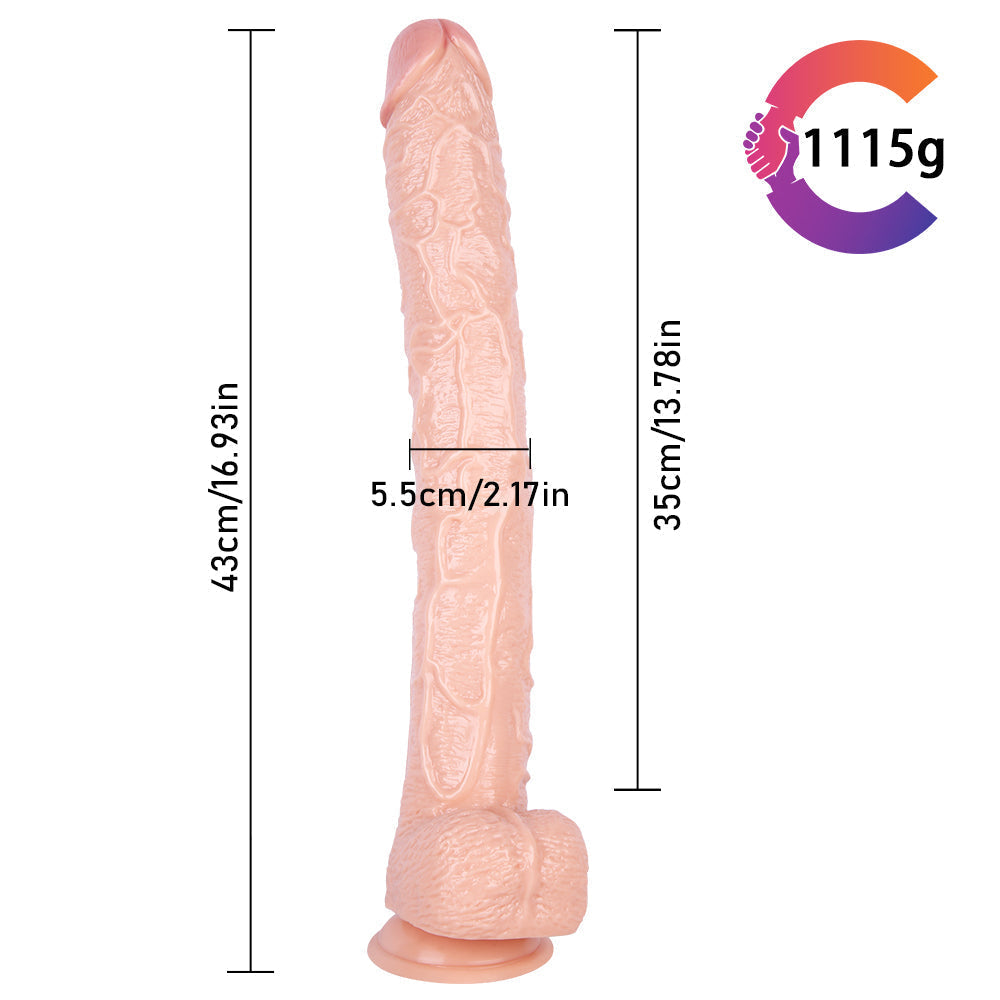 Giant Long 40 cm Dildo Realistic Strap On