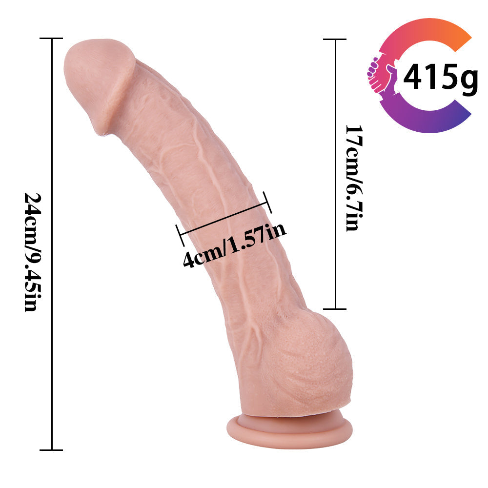 Silicone Flesh Big Strap On 24 cm Dildo