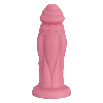 3 Inch Wide Pink Huge Textured Monster Dildo