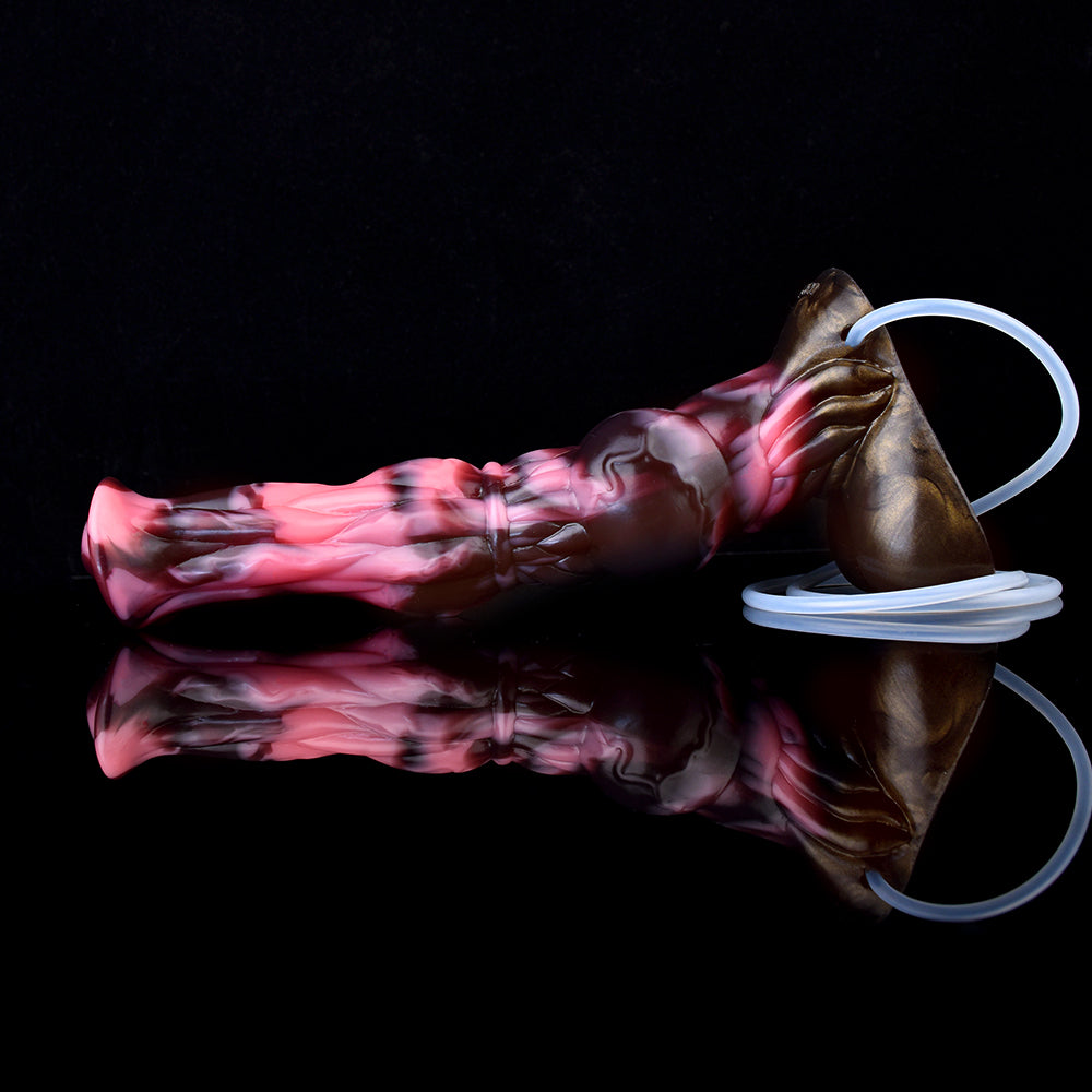 25.4 cm Fantasy Knotted Horse Ejaculating Dildo