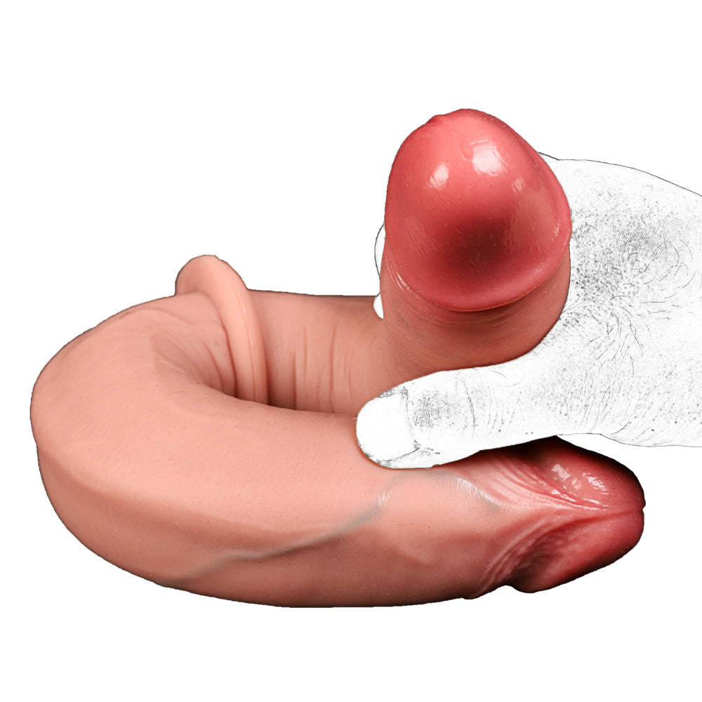 15.8 Inch Long Realistic Lesbian Double Ended Dildo