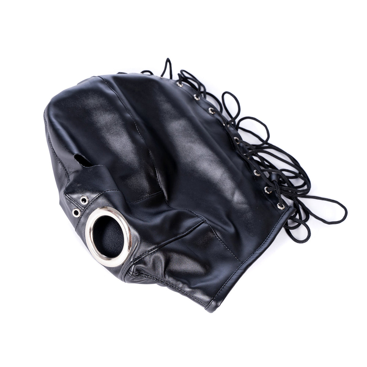 Black Hood Dildo Gag Gimp Mask