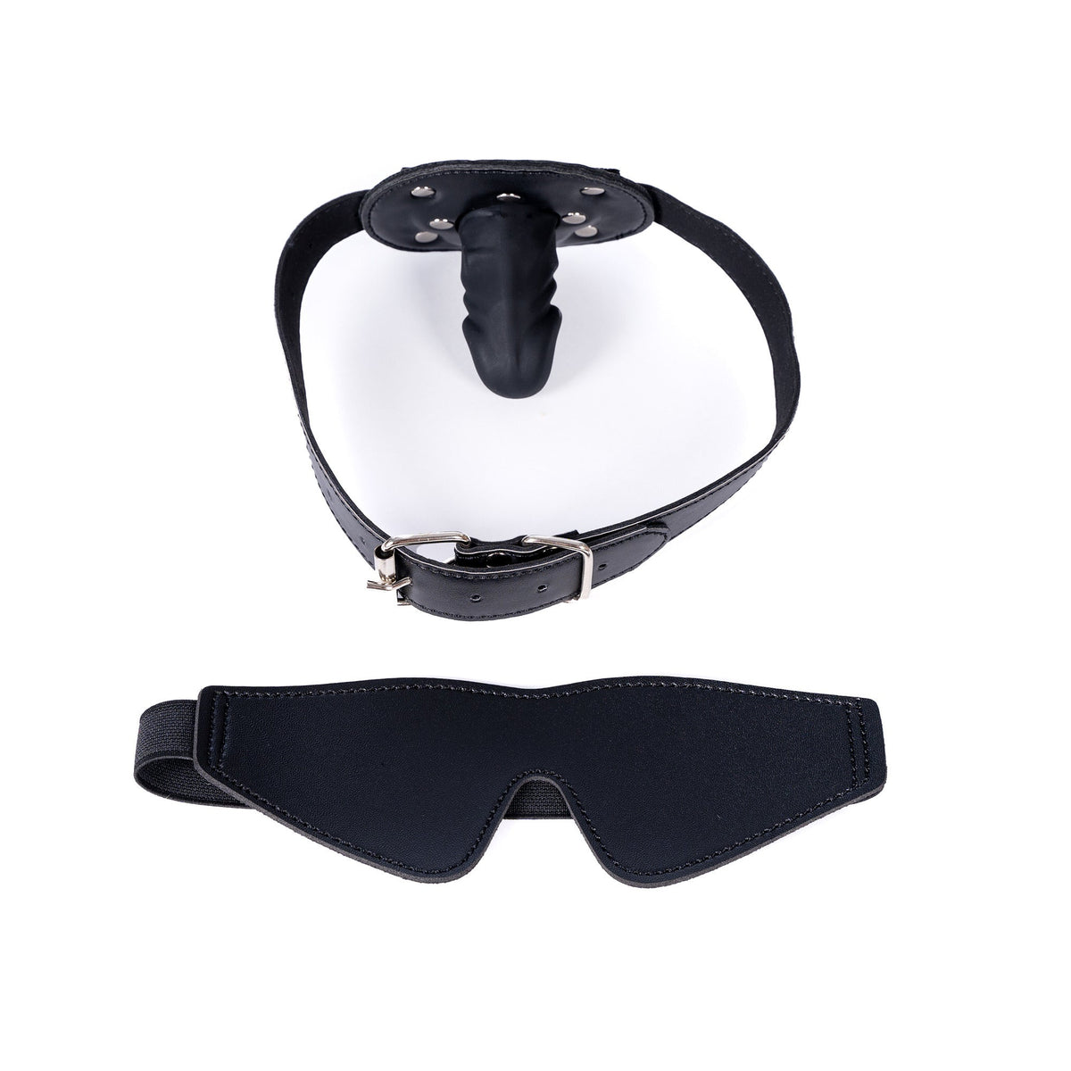 Black Hood Dildo Gag Gimp Mask