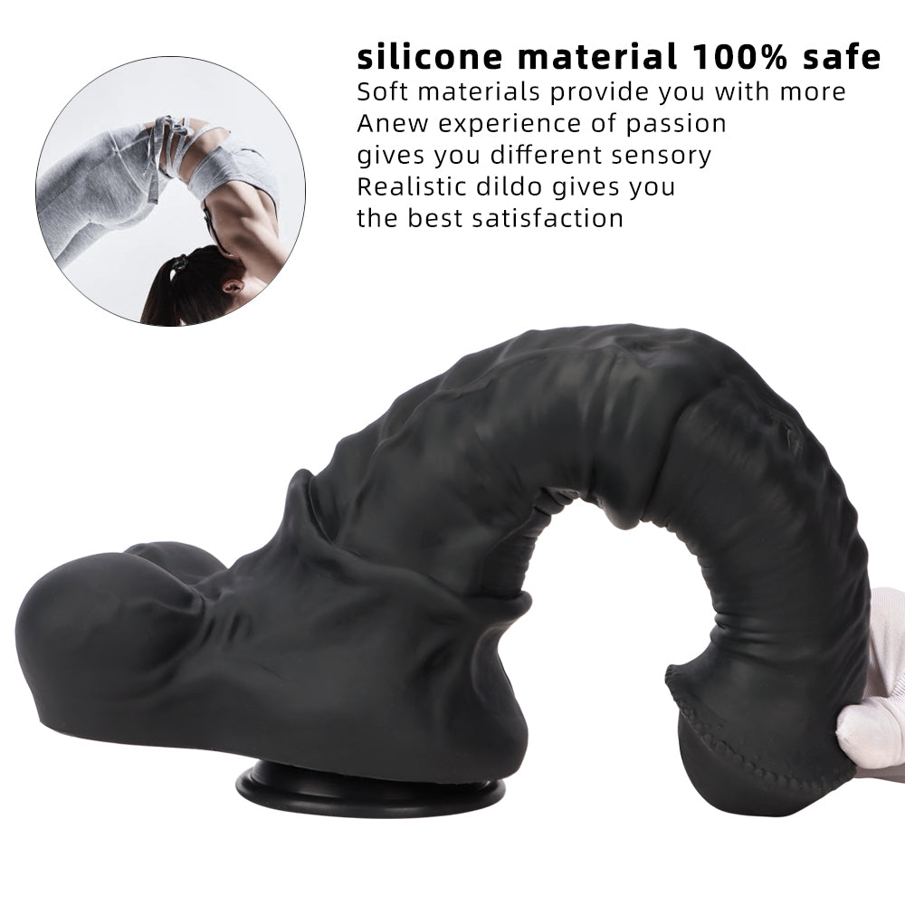 Black Flared Horse XXL Dildo Anal