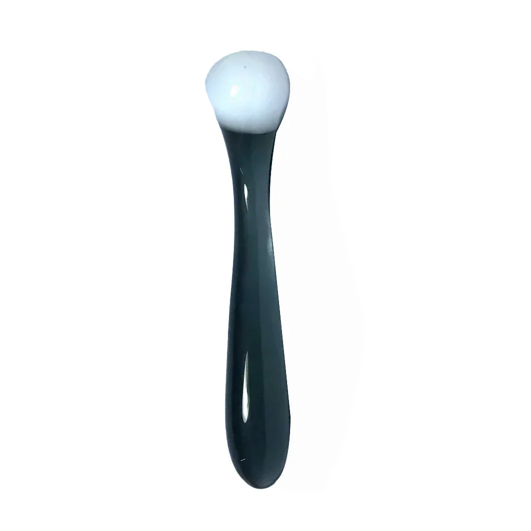 7.8 Inch Black White Double Ended Glass Dildo