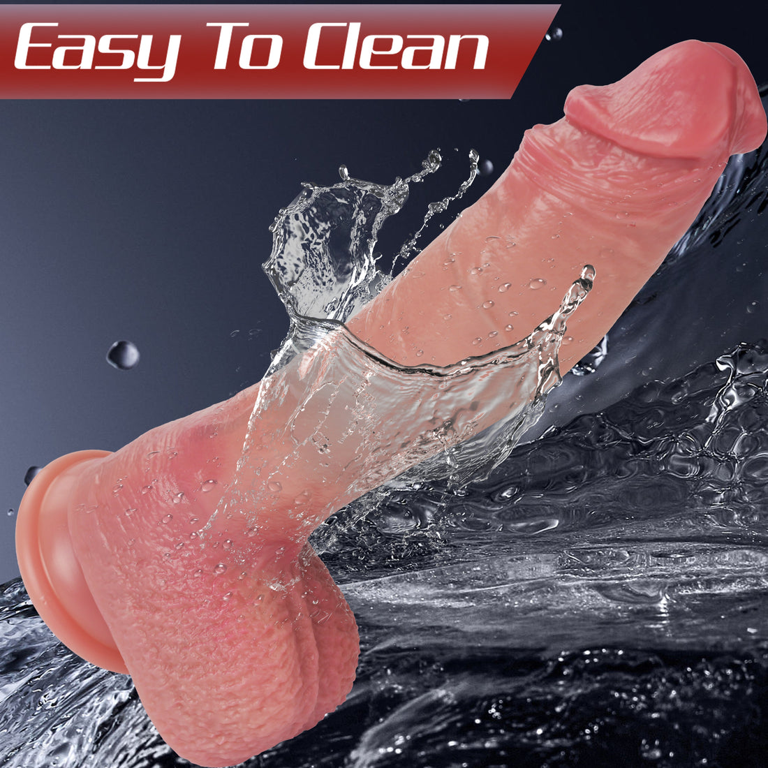 Big Vibrating Dildo 25 cm Thrusting