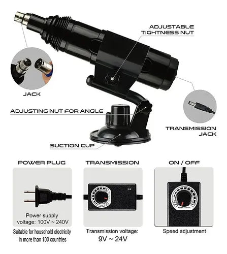 Suction Cup Dildo Thrusting Machine with Anal Attachments