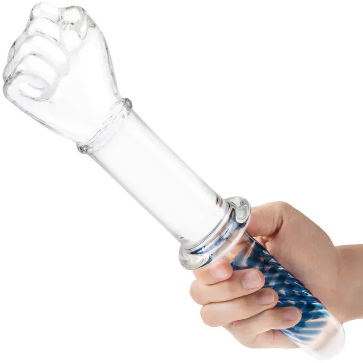 6 Inch Clear Glass Fisting Double Ended Dildo