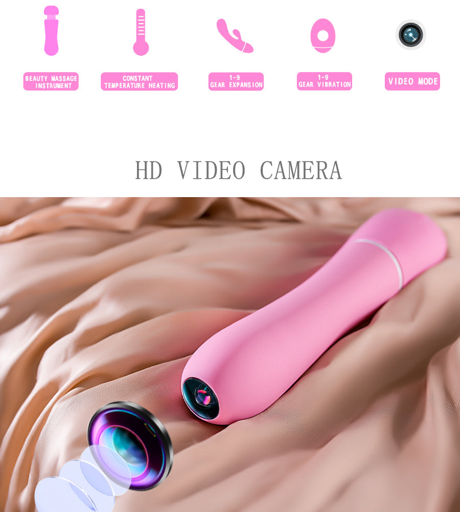 Dildo Camera App Controlled Pink Vibrator