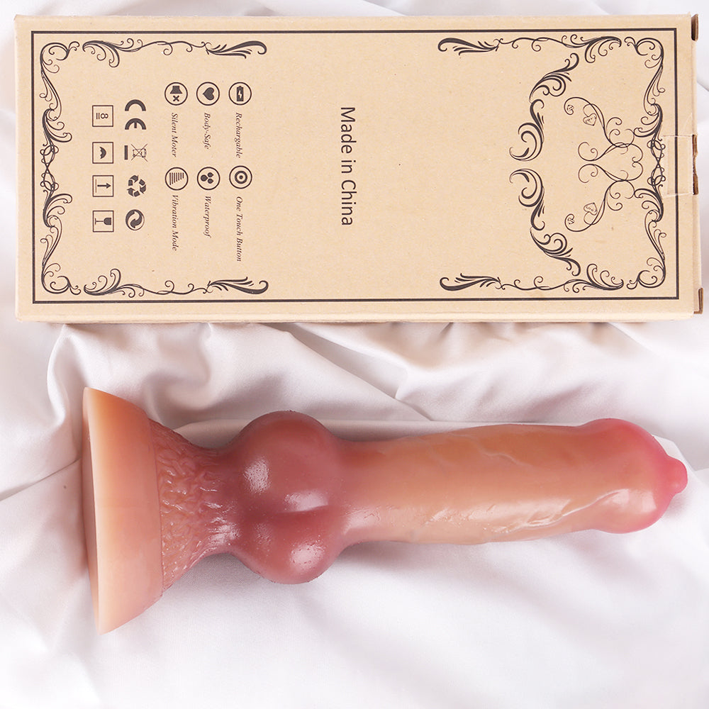 19 cm Silicone Knots Dog Dildo