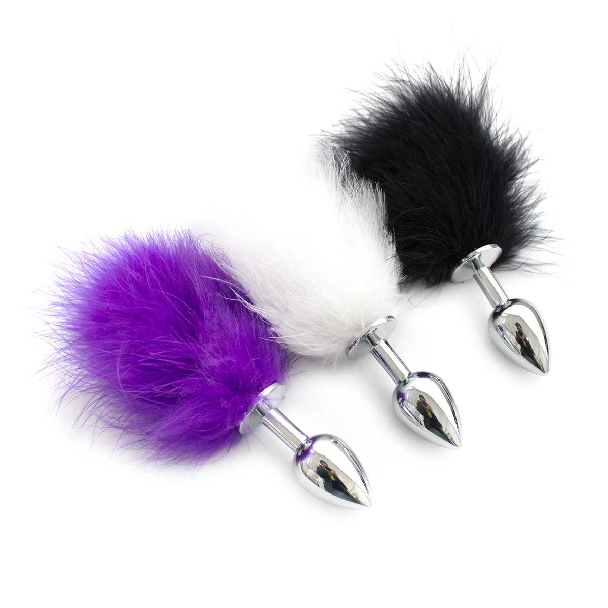 Small Cute Furry bunny Tail Butt Plug