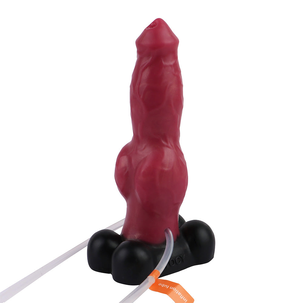 17.8 cm Silicone Red Dog Ejaculating Dildo