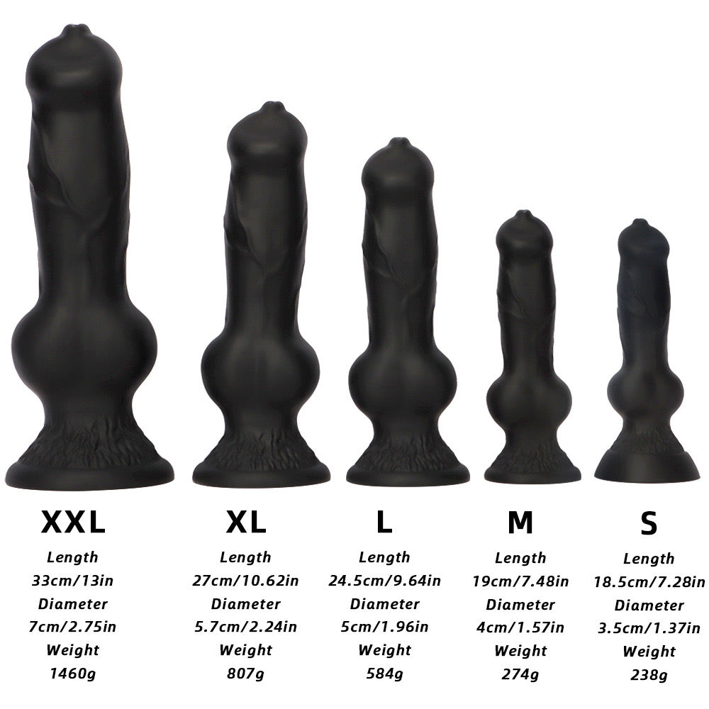 33 cm Fantasy Dog Big Black Dildo