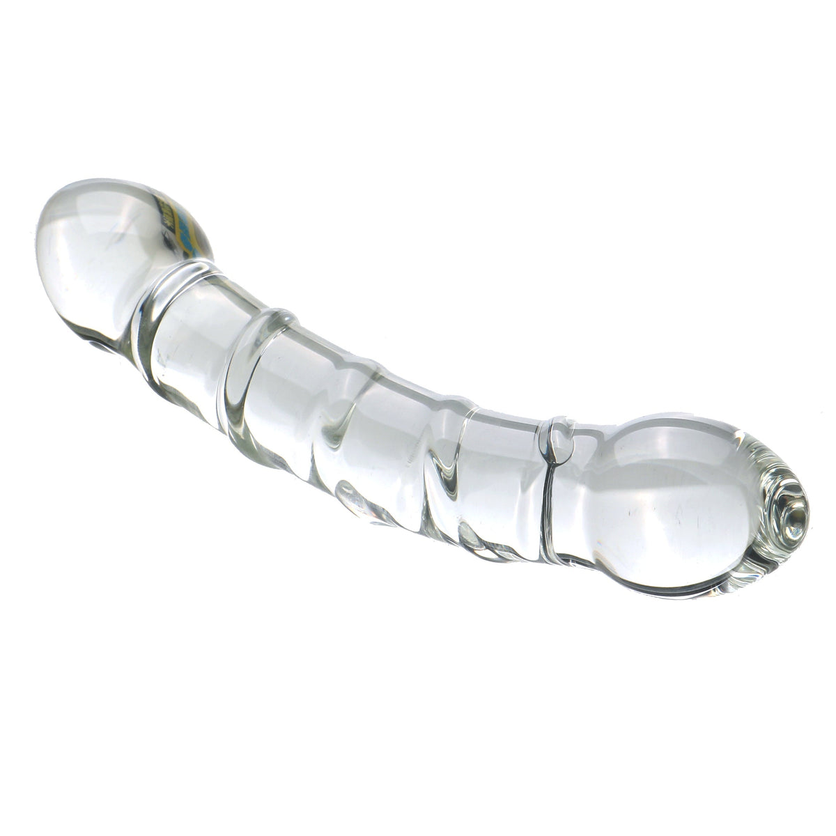 Double-Ended Glass Dildo Smooth Clear