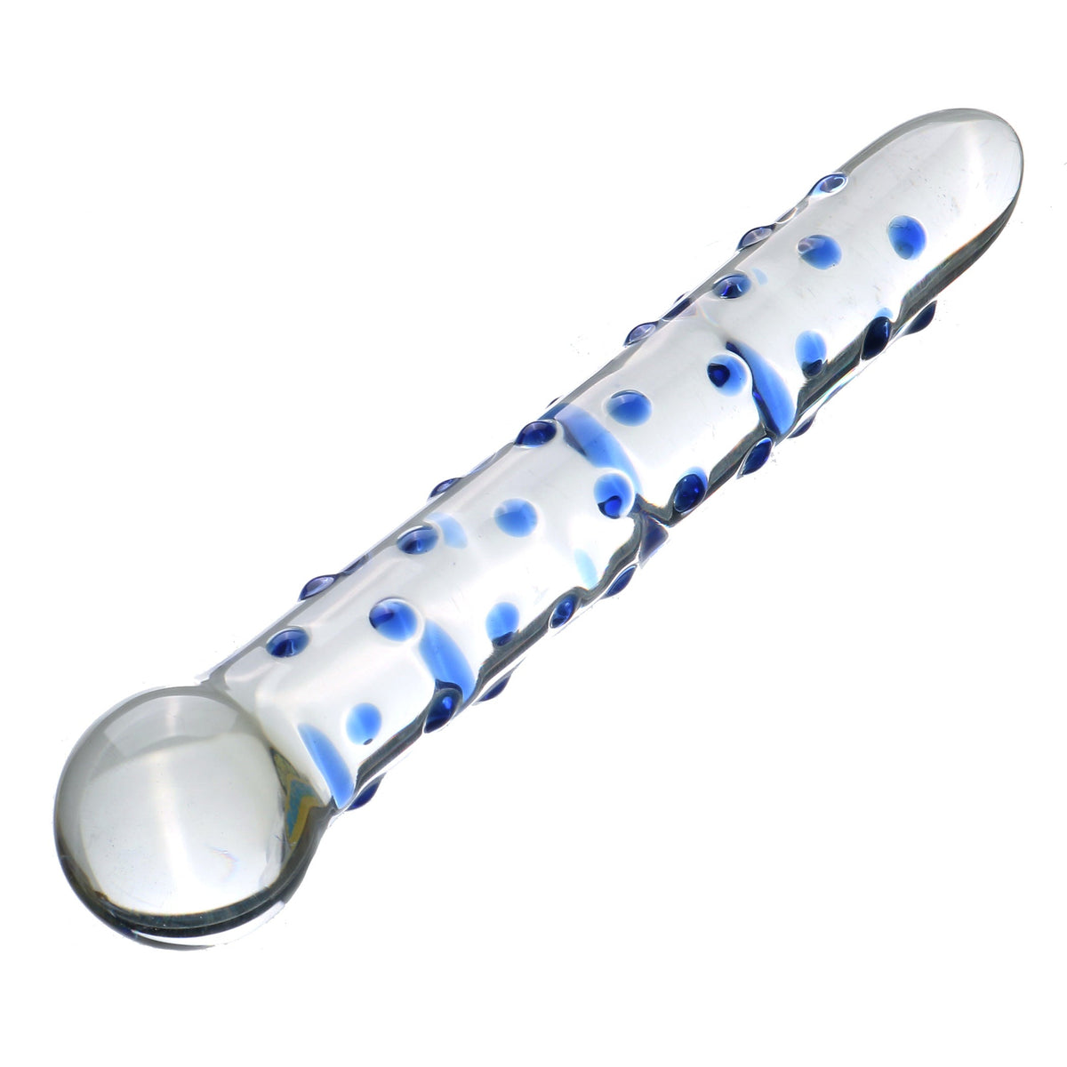 17.8 cm Blue Small Point Glass Dildo