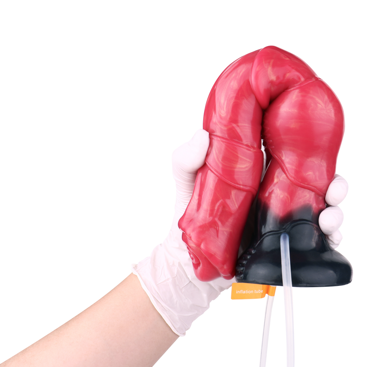 27.9 cm Red Inflatable Ejaculating Horse Dildo
