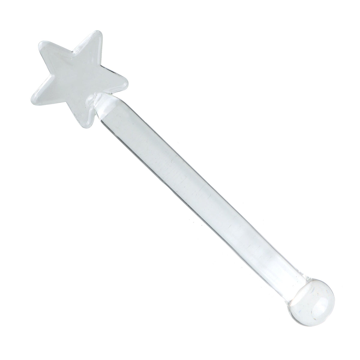 Cute Clear Fairy Masturbating Glass Dildo
