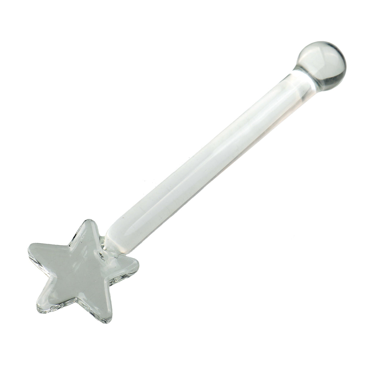 Cute Clear Fairy Masturbating Glass Dildo