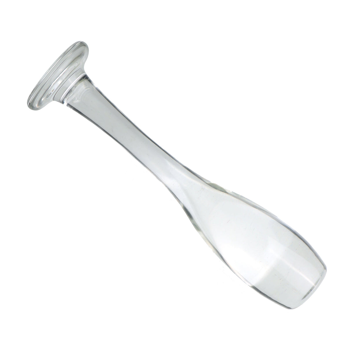 Red Wine Glass Clear Glass Anal Dildo