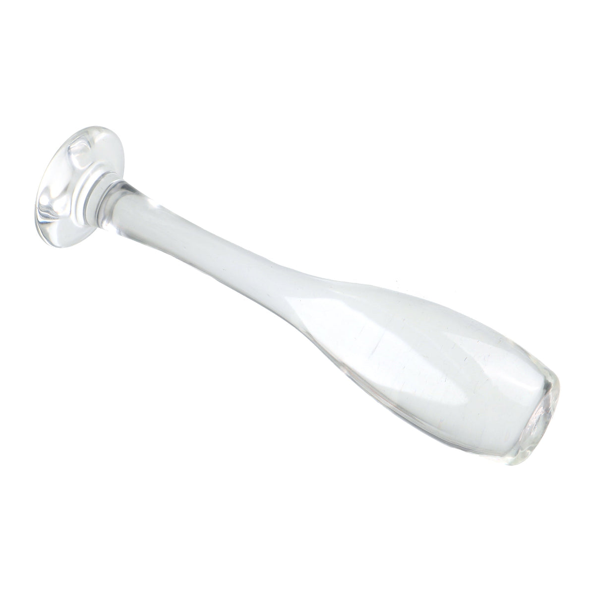 Red Wine Glass Clear Glass Anal Dildo