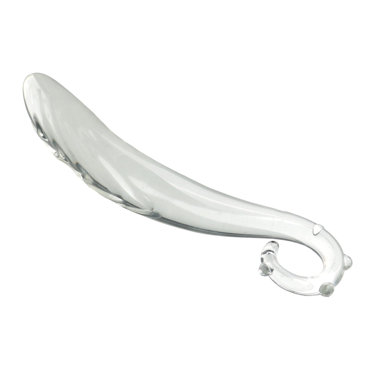 Clear Tentacle Raised Studded Glass Dildo