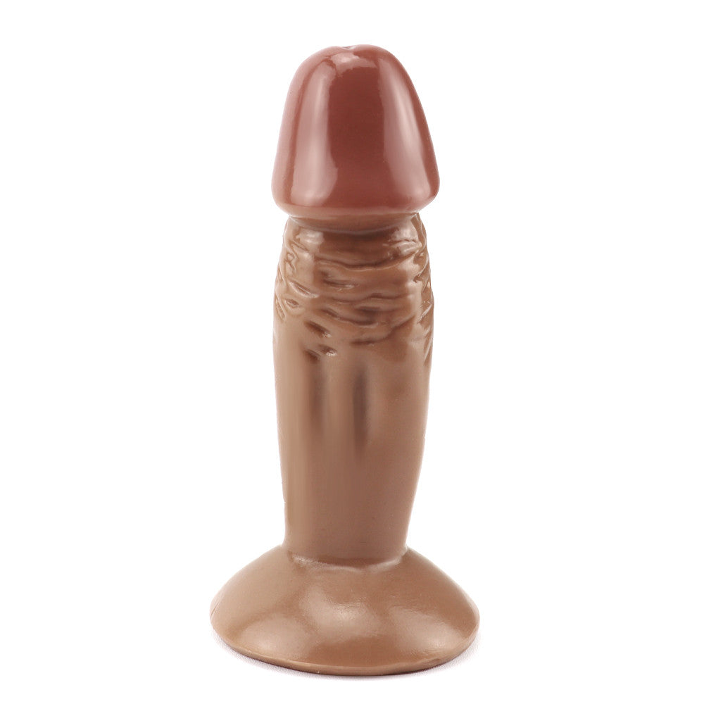 4.3 Inch Brown Ridged Small Beginner Anal Dildo