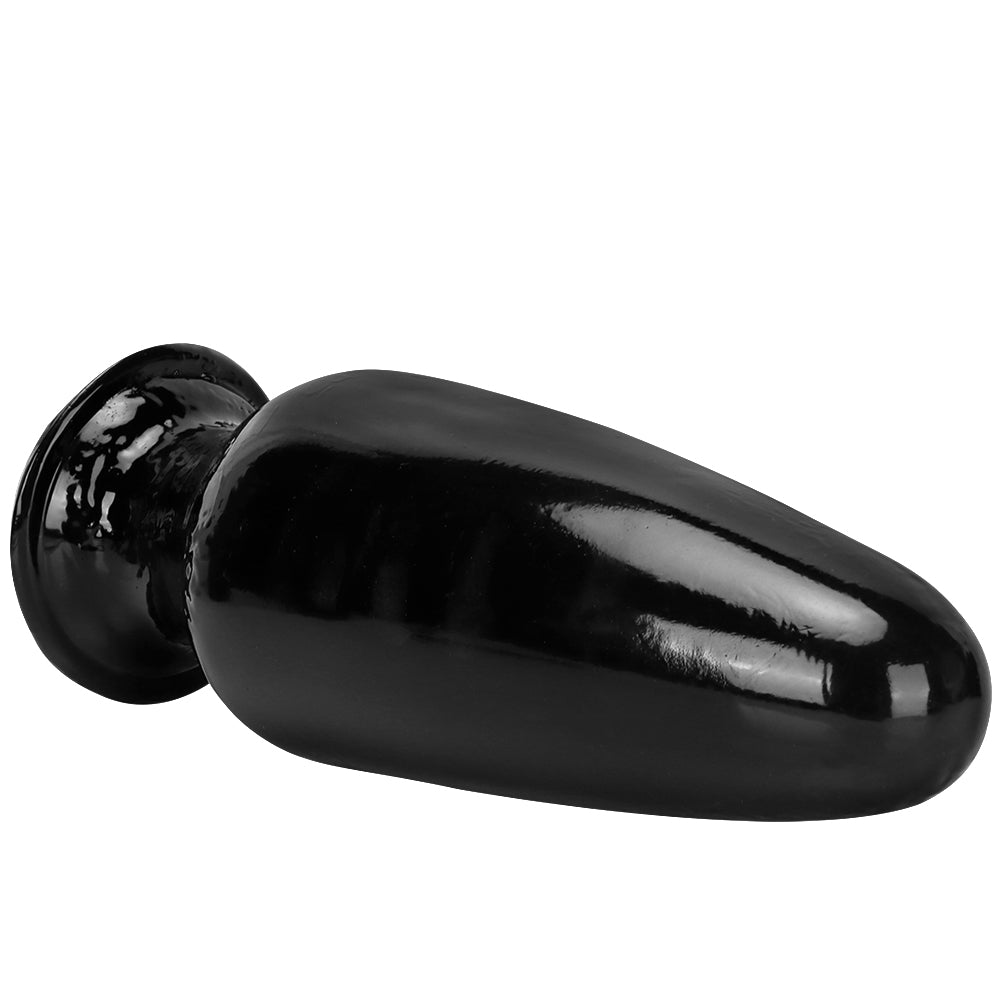 12 Inch Black G-spot Tapered huge Butt Plug