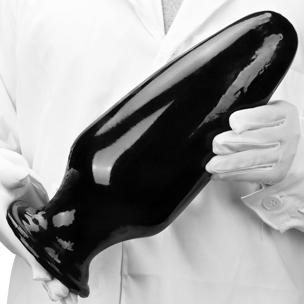 12 Inch Black G-spot Tapered huge Butt Plug