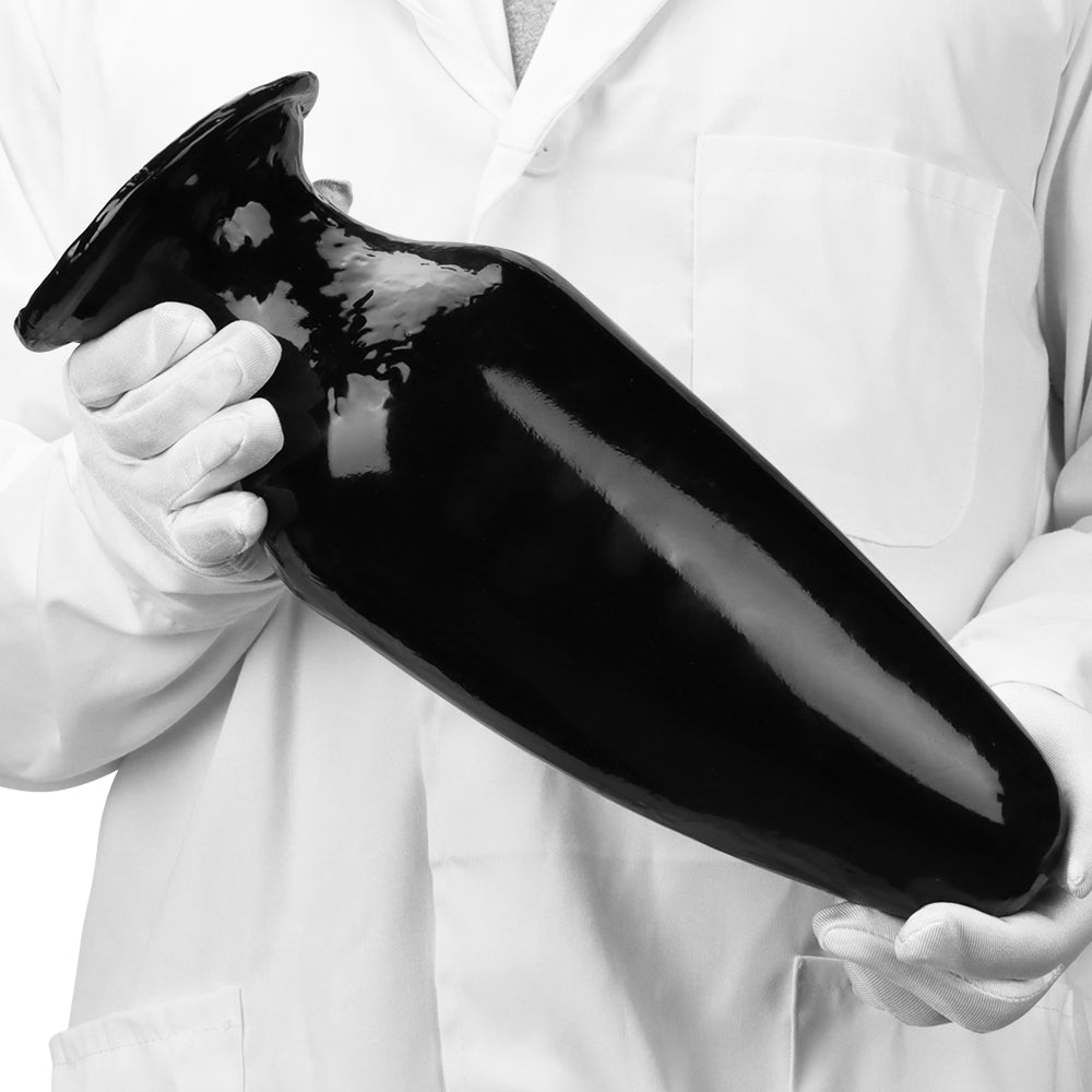 12 Inch Black G-spot Tapered huge Butt Plug