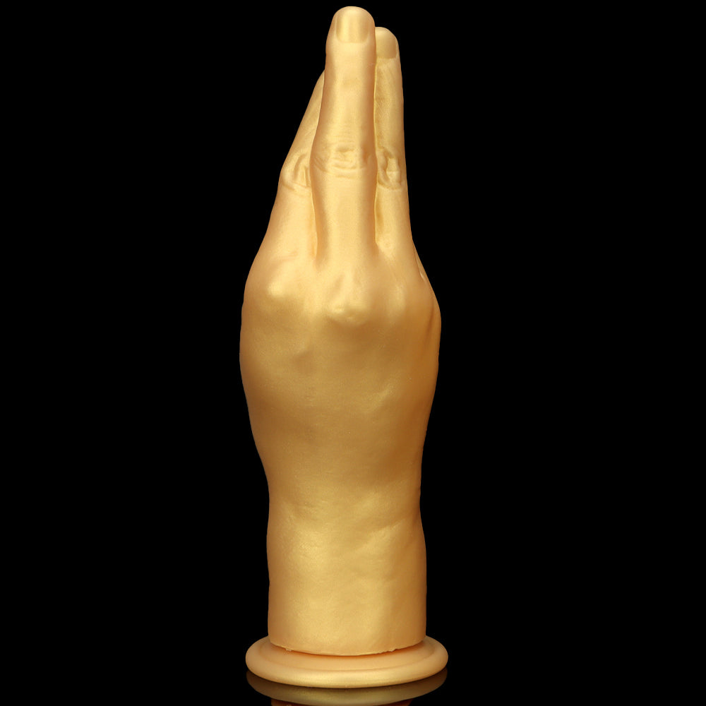 Gold Silicone Hand Fisting Dildo Suction Cup