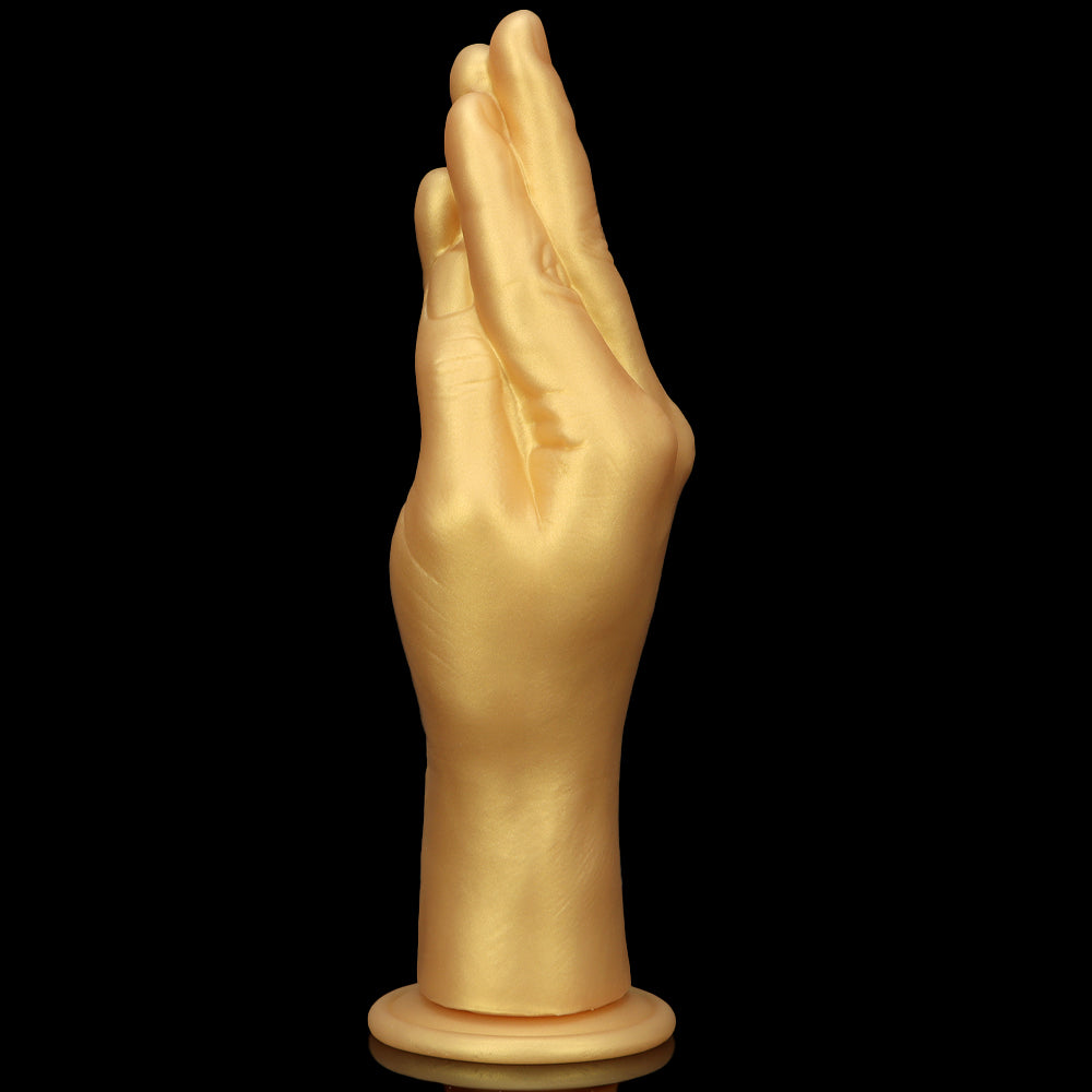 Gold Silicone Hand Fisting Dildo Suction Cup