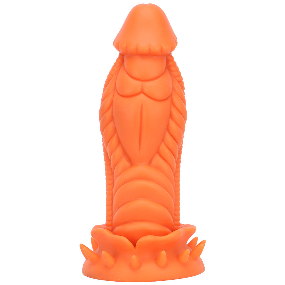 6.5 Inch Small Girthy Dragon Textured Curved Dildo
