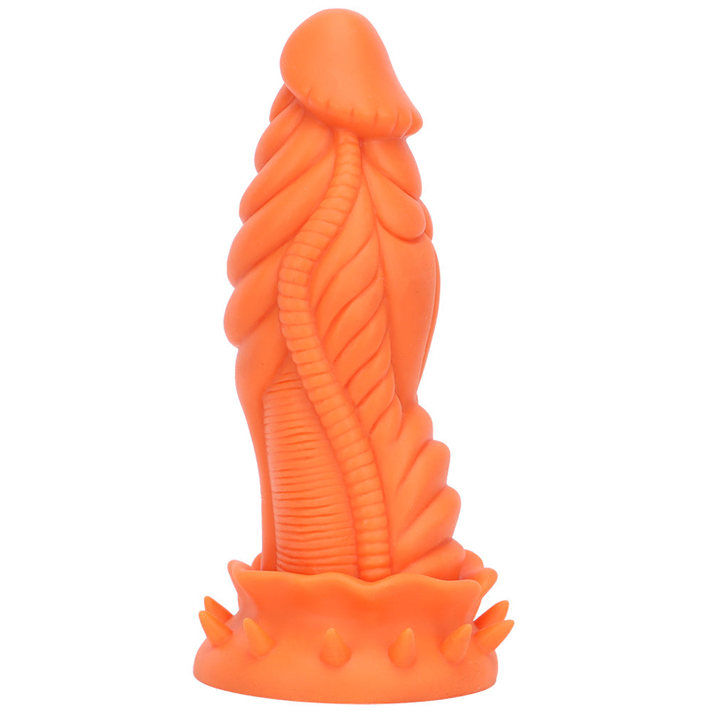 6.5 Inch Small Girthy Dragon Textured Curved Dildo