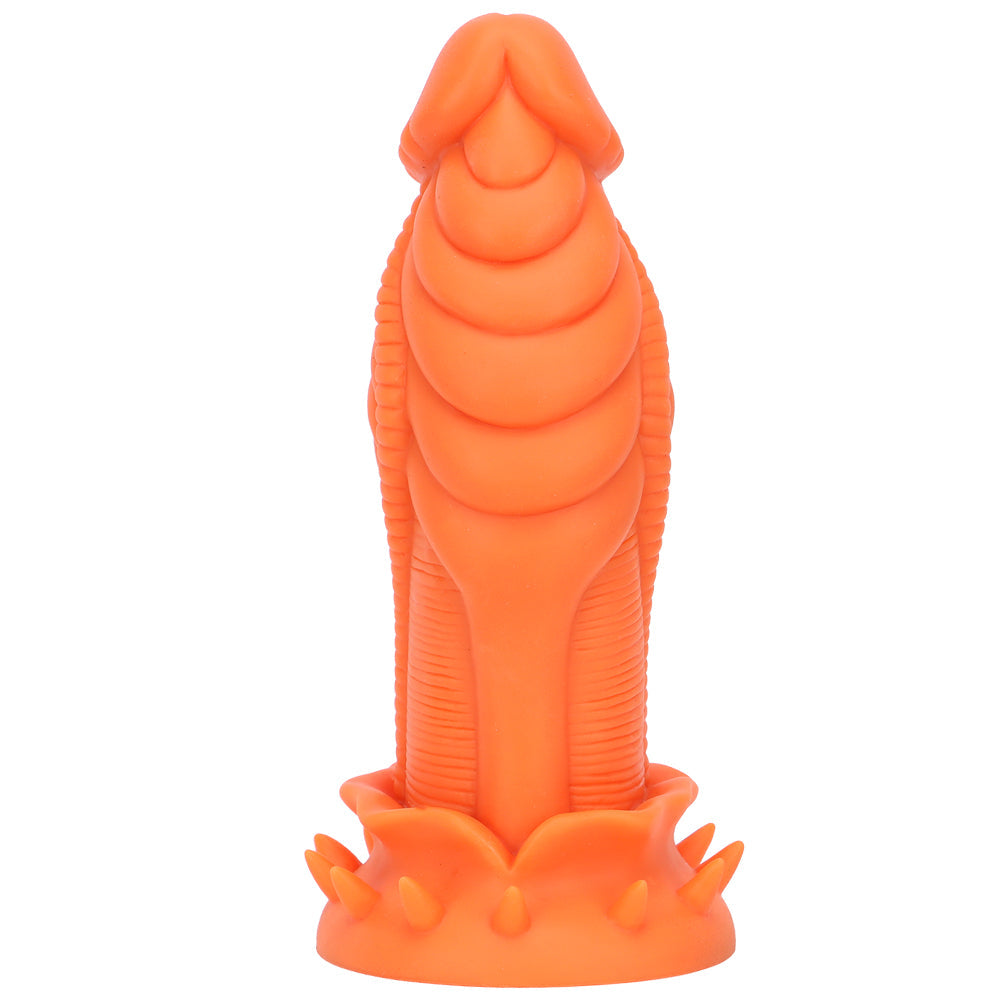 6.5 Inch Small Girthy Dragon Textured Curved Dildo