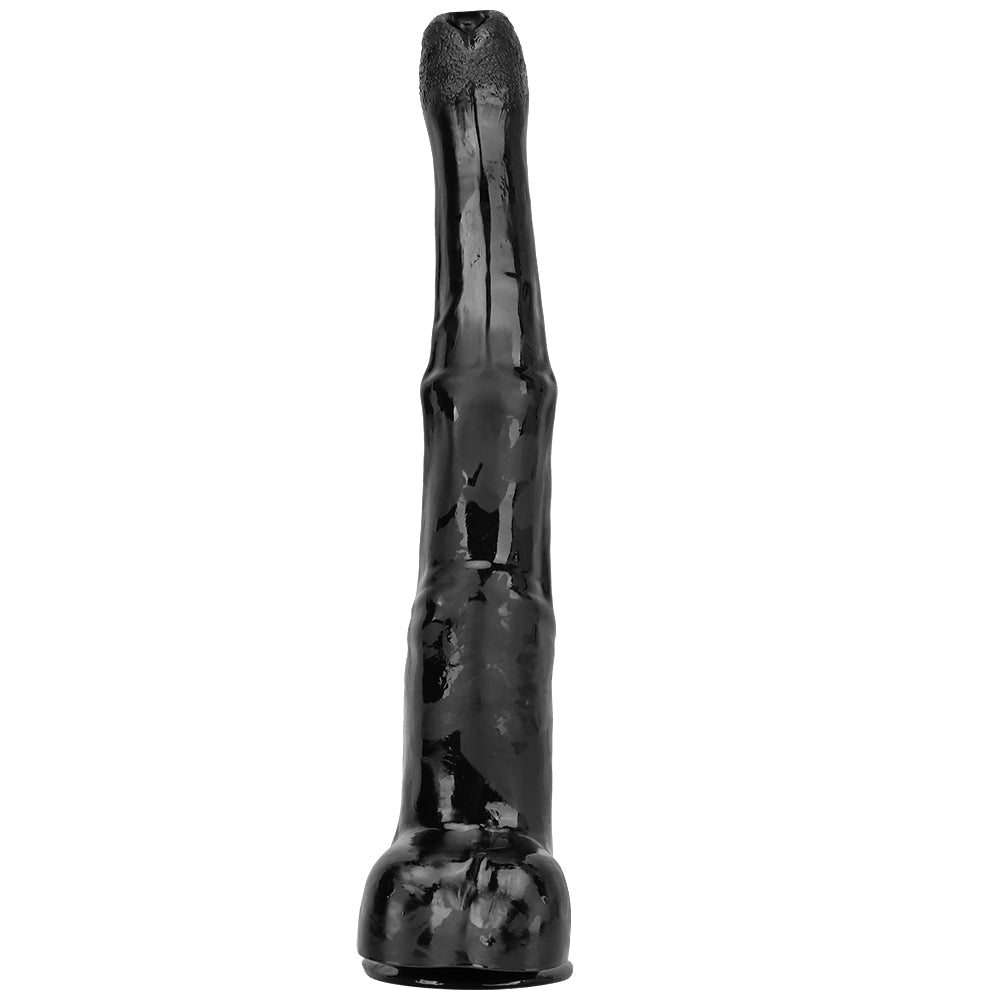 18 Inch Black Fantasy Horse Long Anal Dildo
