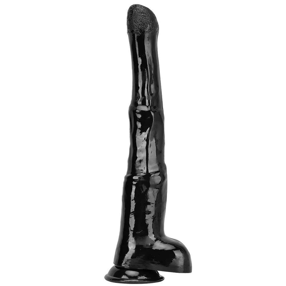 18 Inch Black Fantasy Horse Long Anal Dildo