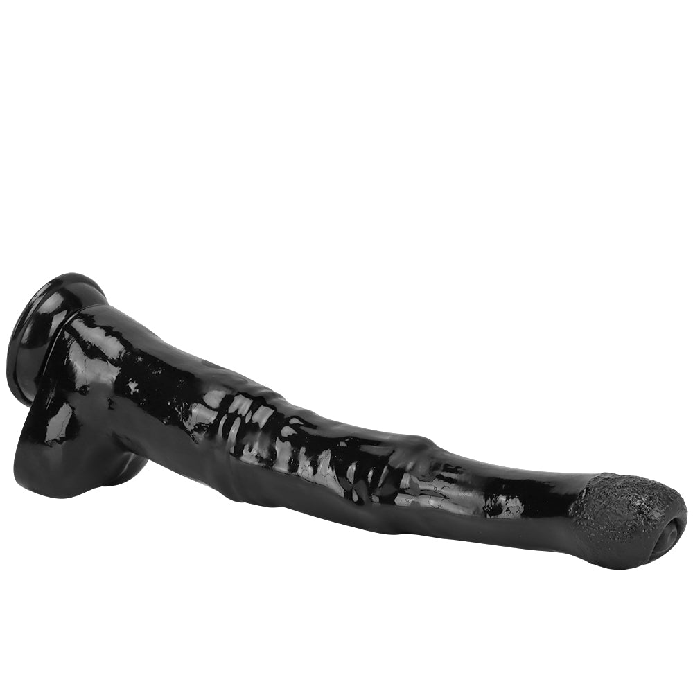18 Inch Black Fantasy Horse Long Anal Dildo