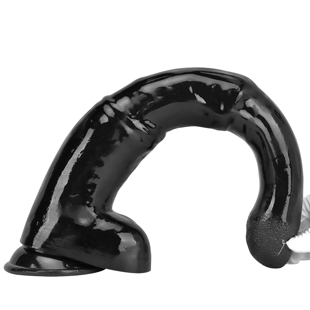 18 Inch Black Fantasy Horse Long Anal Dildo