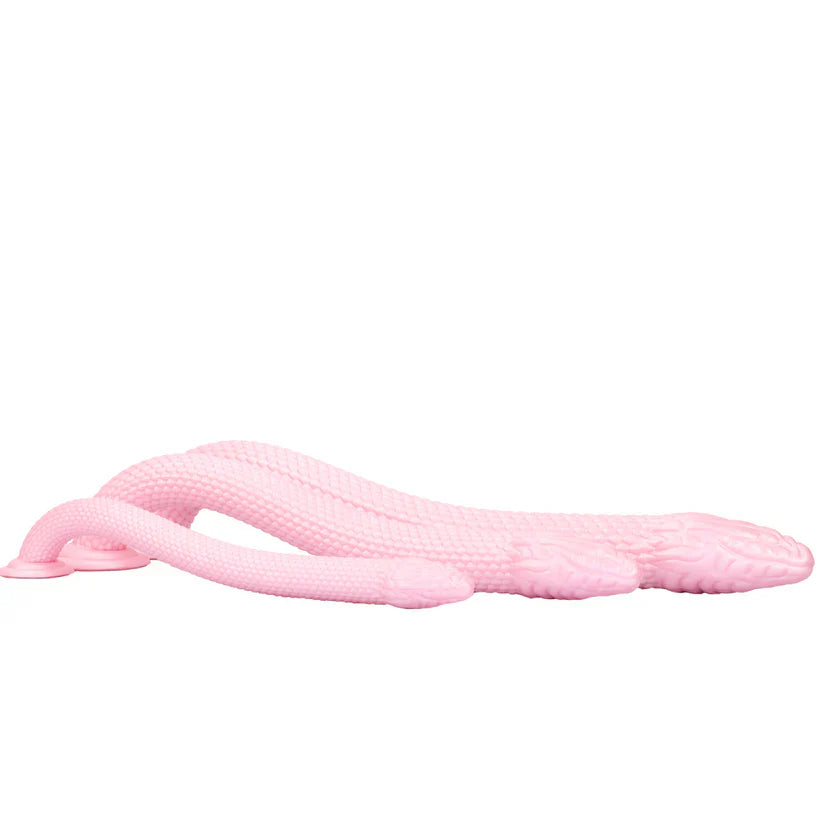 21 Inch Pink Fantasy Snake Slim Long Dildo