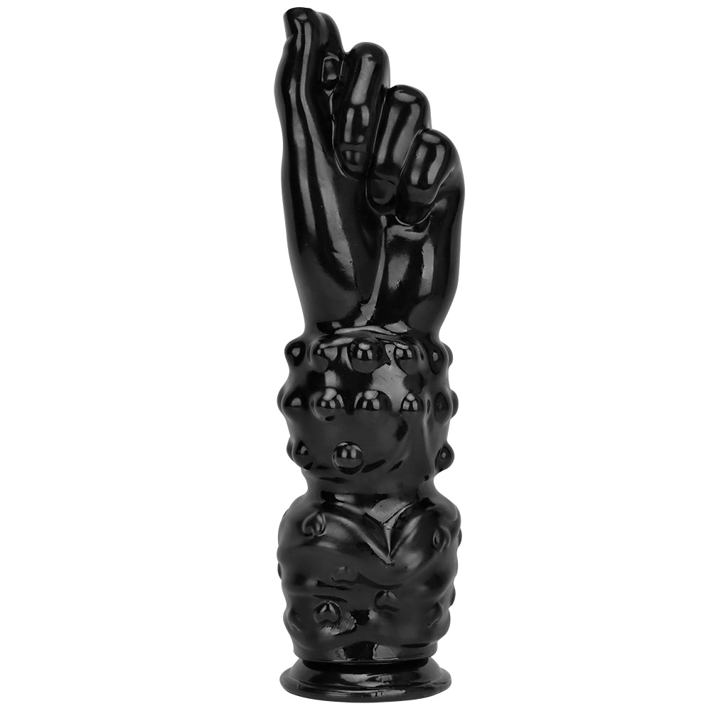 Black Huge Double Knot Hand Fist Dildo