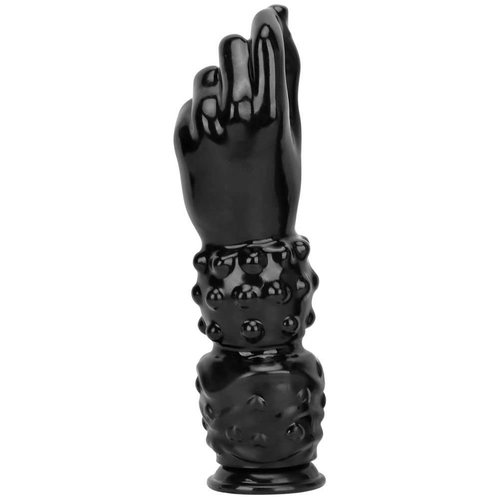 Black Huge Double Knot Hand Fist Dildo