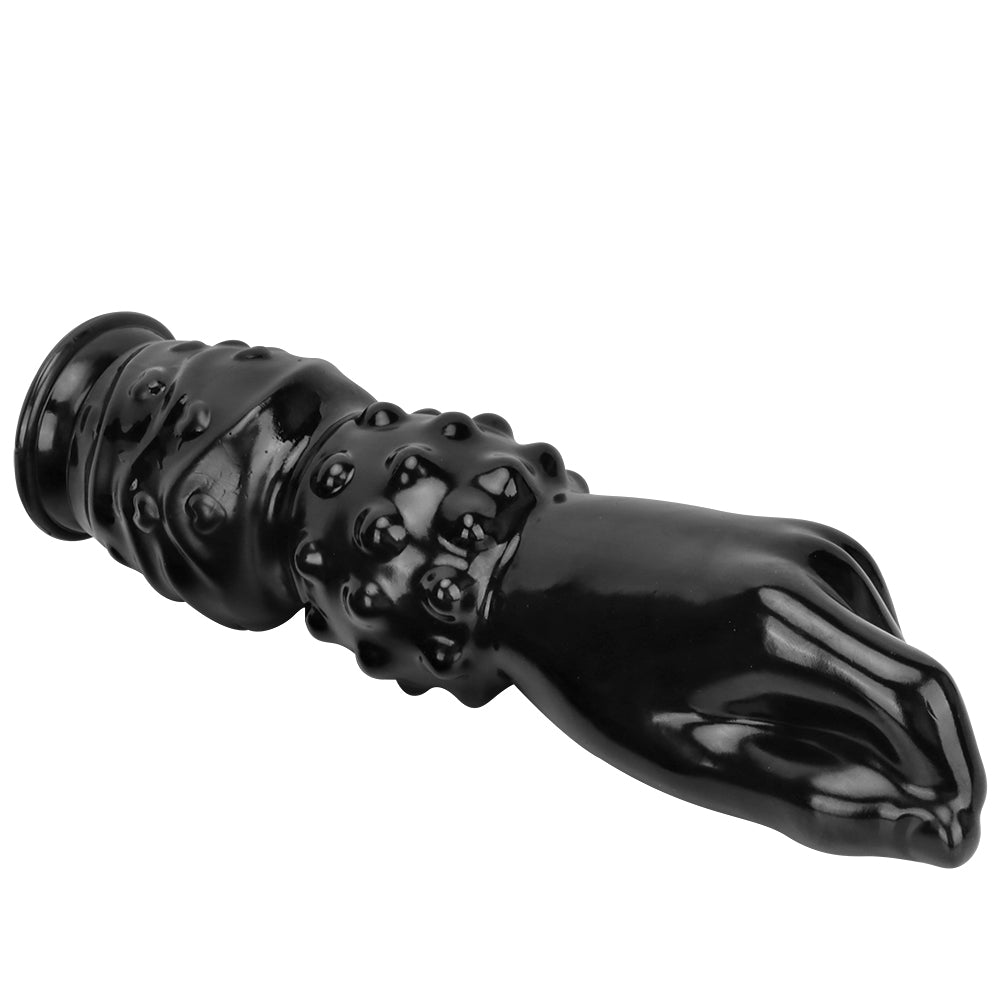 Black Huge Double Knot Hand Fist Dildo