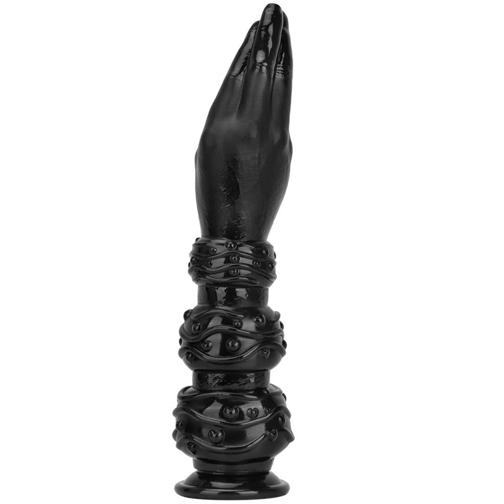 13 Inch Long Black Knot Hand Fist Dildo