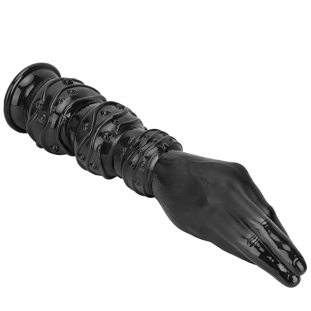 13 Inch Long Black Knot Hand Fist Dildo